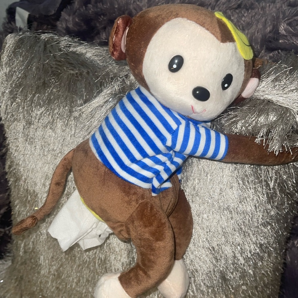 NWT- Monkey Butt tissue holders for cars or anywhere